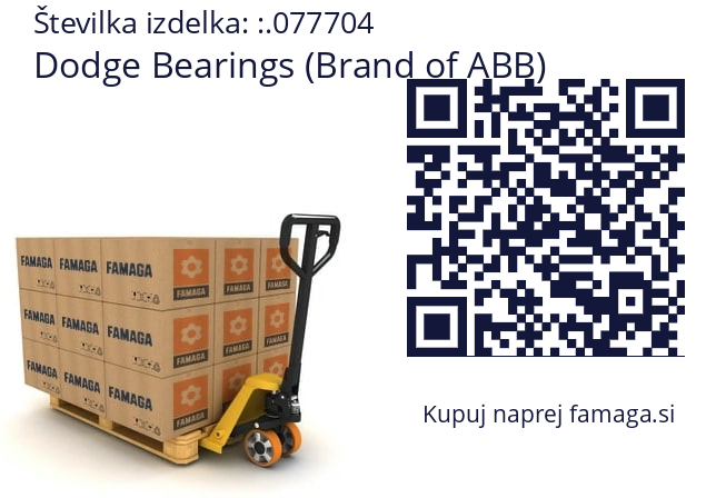   Dodge Bearings (Brand of ABB) .077704