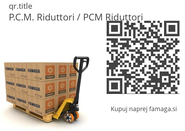   P.C.M. Riduttori / PCM Riduttori BG3213AO40